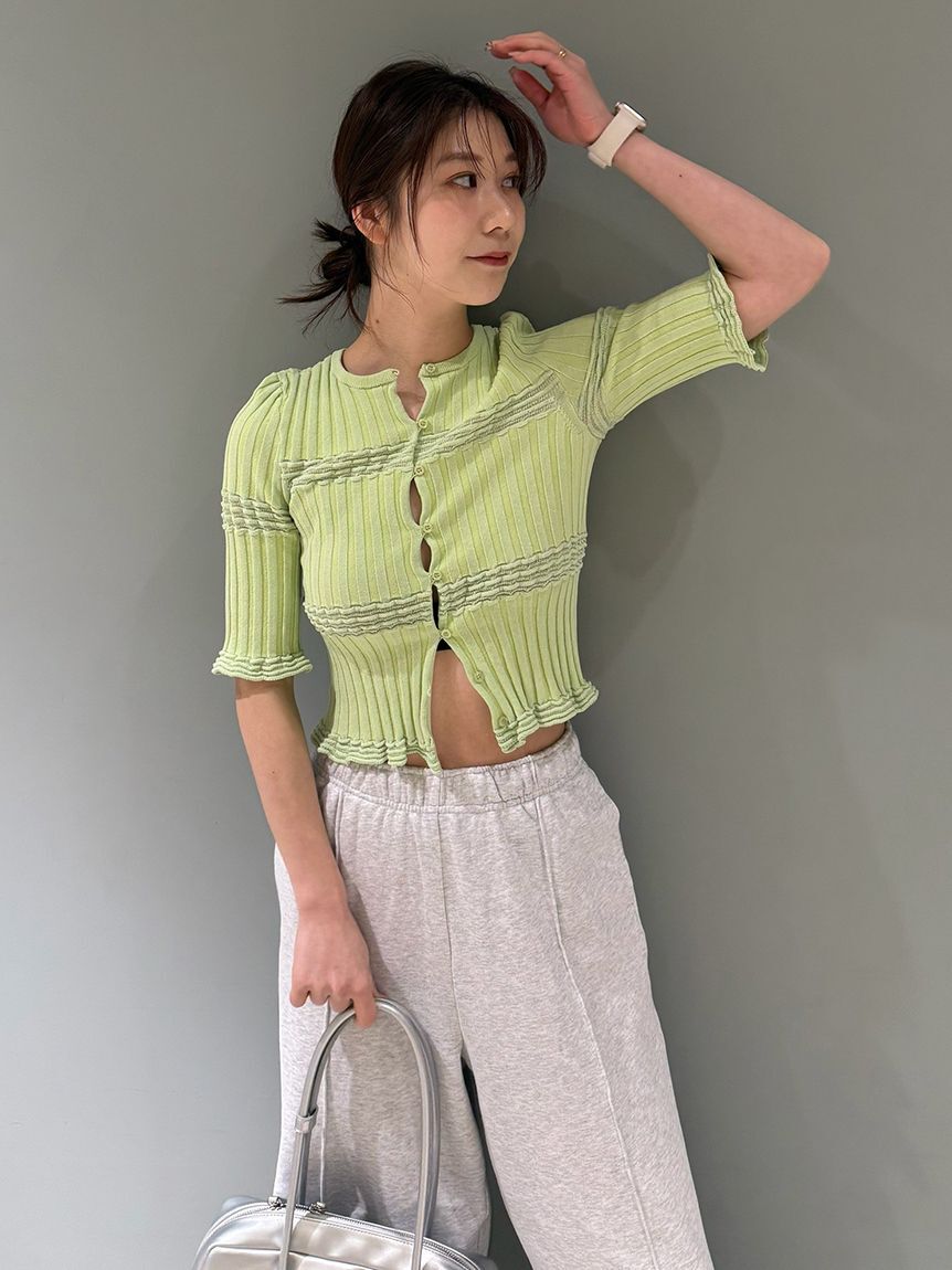 emmi atelier「2wayランダムリブニット」|ニット・セーター|