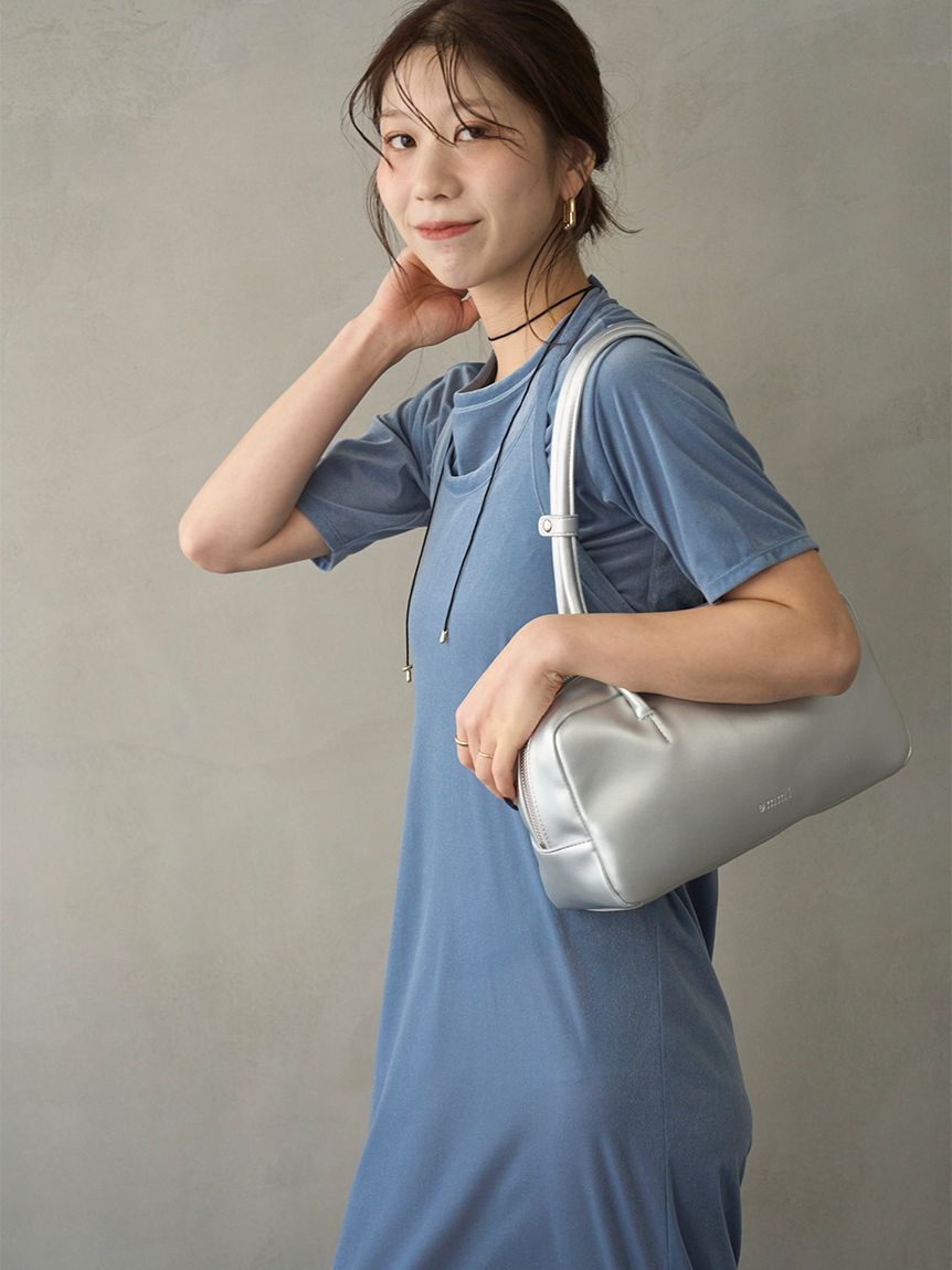 emmi atelier「ベロアTシャツ&times;ホルターネックワンピースセット」|ワンピース|