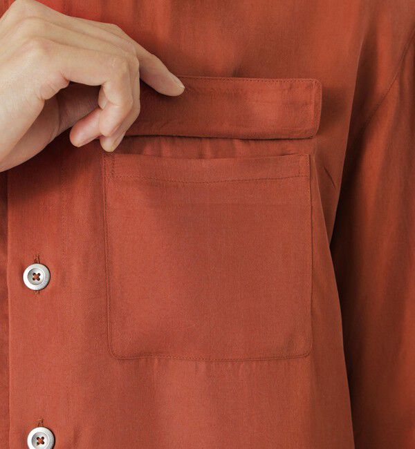  「キュプラフィブリルハーフスリーブCPOシャツ」|シャツ・ブラウス|