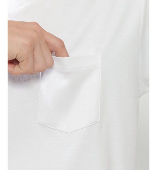 IKKA LOUNGE「ポンチＶネックジャケットＴシャツ」|Tシャツ・カットソー|