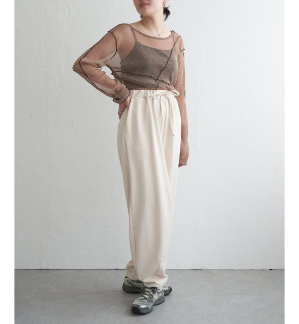 VENCE share style「ポンチカーブパンツ」|デニム|