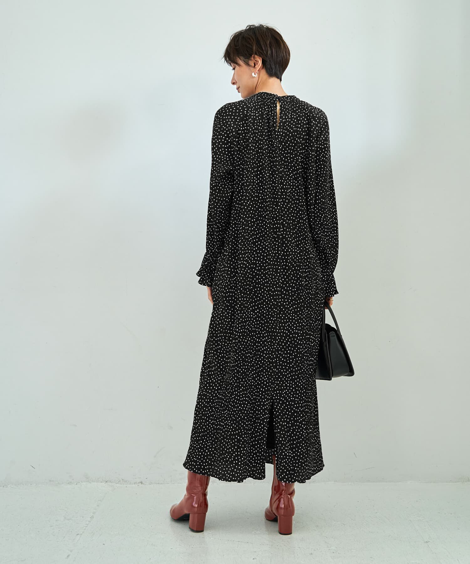 STYLE DELI「【LUXE】楊柳スモールドット柄ワンピース」|ワンピース|