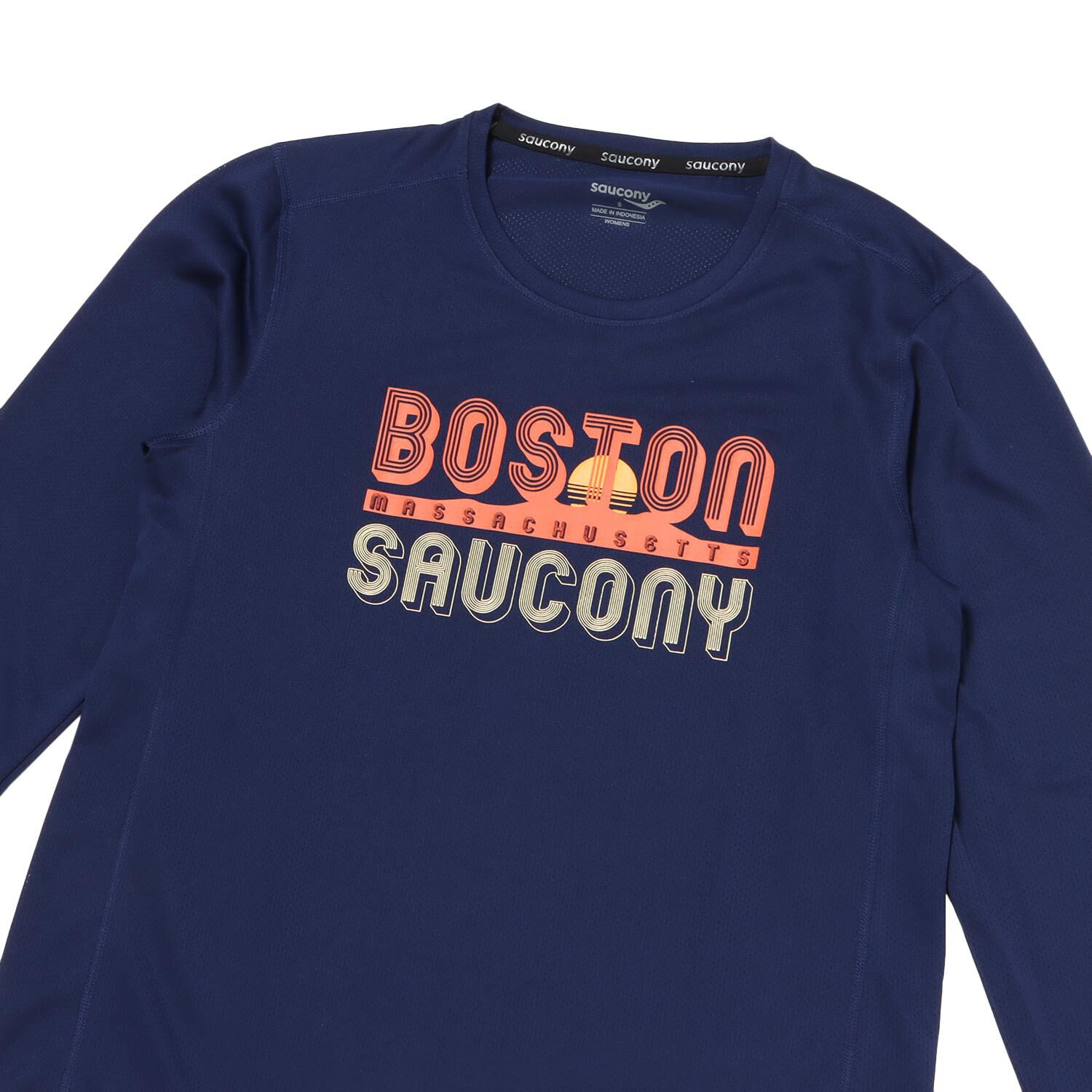 saucony「【SAUCONYｱﾊﾟﾚﾙ】W STOPWATCH GRAPHIC L/S」|Tシャツ・カットソー|