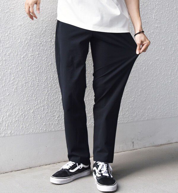 SHIPS any「【WEB限定】SHIPS any:〈吸水速乾〉AIR FLEXION スリム ストレッチ イージー パンツ◇」|その他|ネイビー