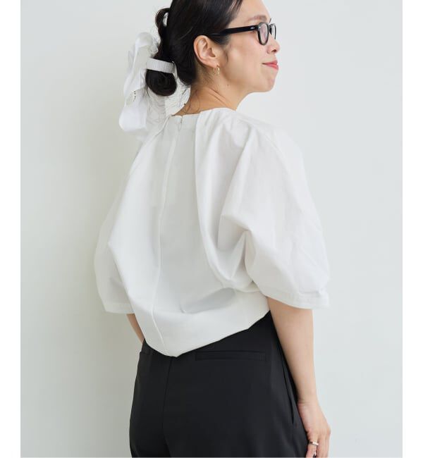 IENA LA BOUCLE「《洗濯機洗い可》IENA LA BOUCLE タイプライターコンビプルオーバー」|Tシャツ・カットソー|