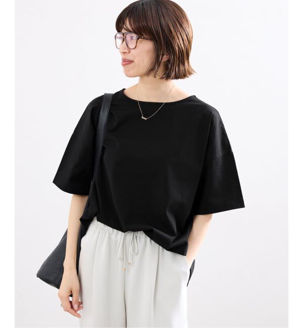 IENA「ボートネック オーバーサイズフォルムTシャツ」|Tシャツ・カットソー|