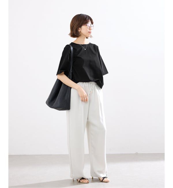 IENA「ボートネック オーバーサイズフォルムTシャツ」|Tシャツ・カットソー|
