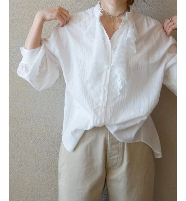 journal standard luxe「ラッフルフリルレースブラウス」|シャツ・ブラウス|