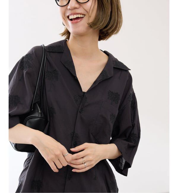 FRAMeWORK「≪予約≫COUTURE DADAM/クチュールドアダム parm tree embroidery シャツ」|シャツ・ブラウス|