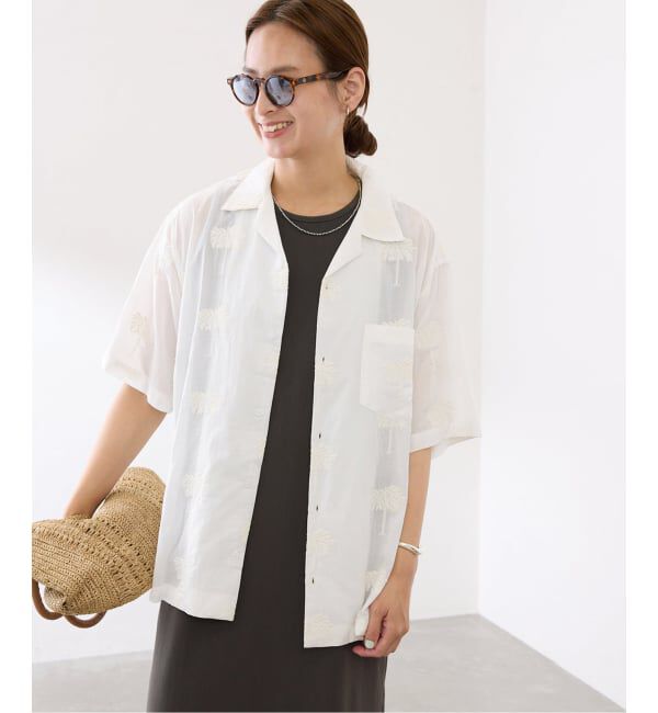 FRAMeWORK「≪予約≫COUTURE DADAM/クチュールドアダム parm tree embroidery シャツ」|シャツ・ブラウス|