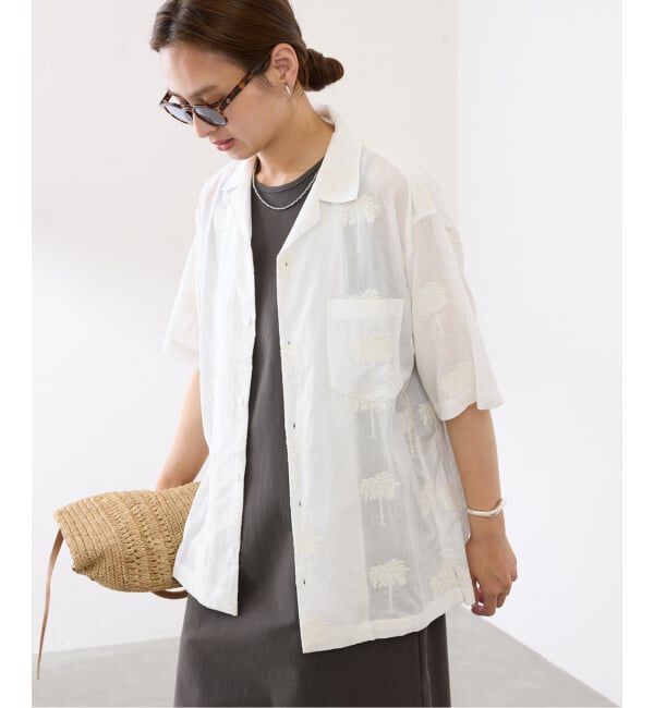 FRAMeWORK「≪予約≫COUTURE DADAM/クチュールドアダム parm tree embroidery シャツ」|シャツ・ブラウス|