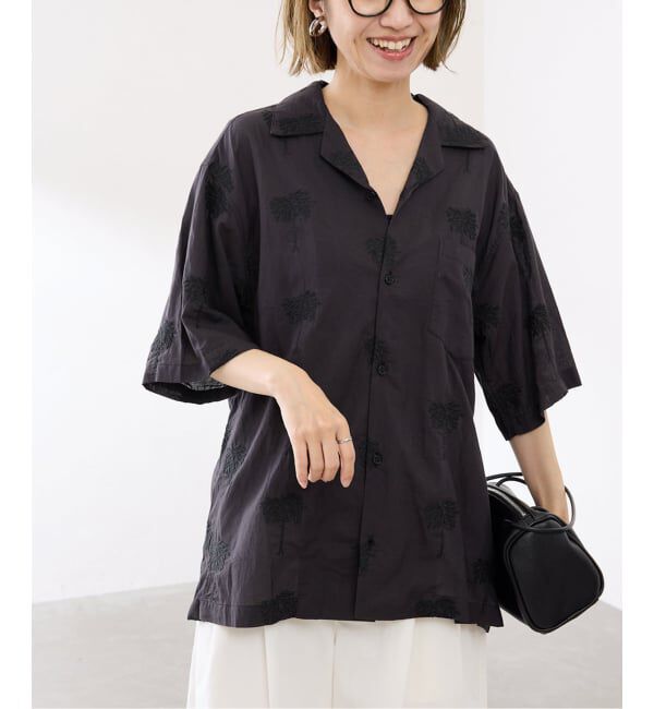 FRAMeWORK「≪予約≫COUTURE DADAM/クチュールドアダム parm tree embroidery シャツ」|シャツ・ブラウス|