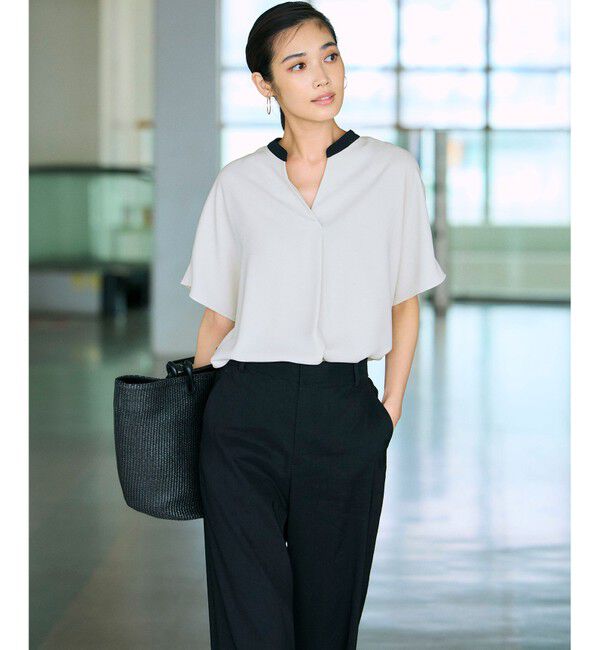 23区「【Oggi5月号掲載/洗える】リネンレーヨンストレッチ ワイド パンツ」|その他|