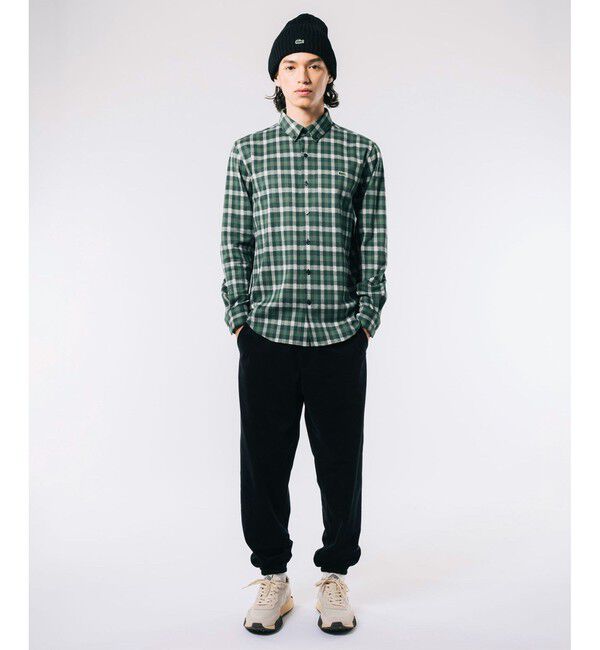 LACOSTE「チェックジャージシャツ」|シャツ・ブラウス|