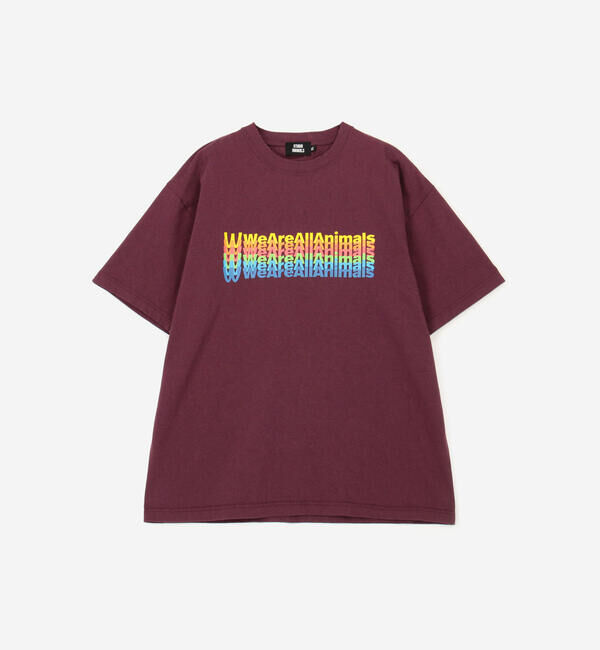  「STUDIO WEAREALLANIMALS | Inverted Arch 半袖Tシャツ MEN」|Tシャツ・カットソー|PURPLE系1