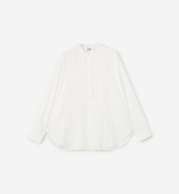  「INDIA INDUSTRY | コットンドビー バンドカラーシャツ MEN」|シャツ・ブラウス|