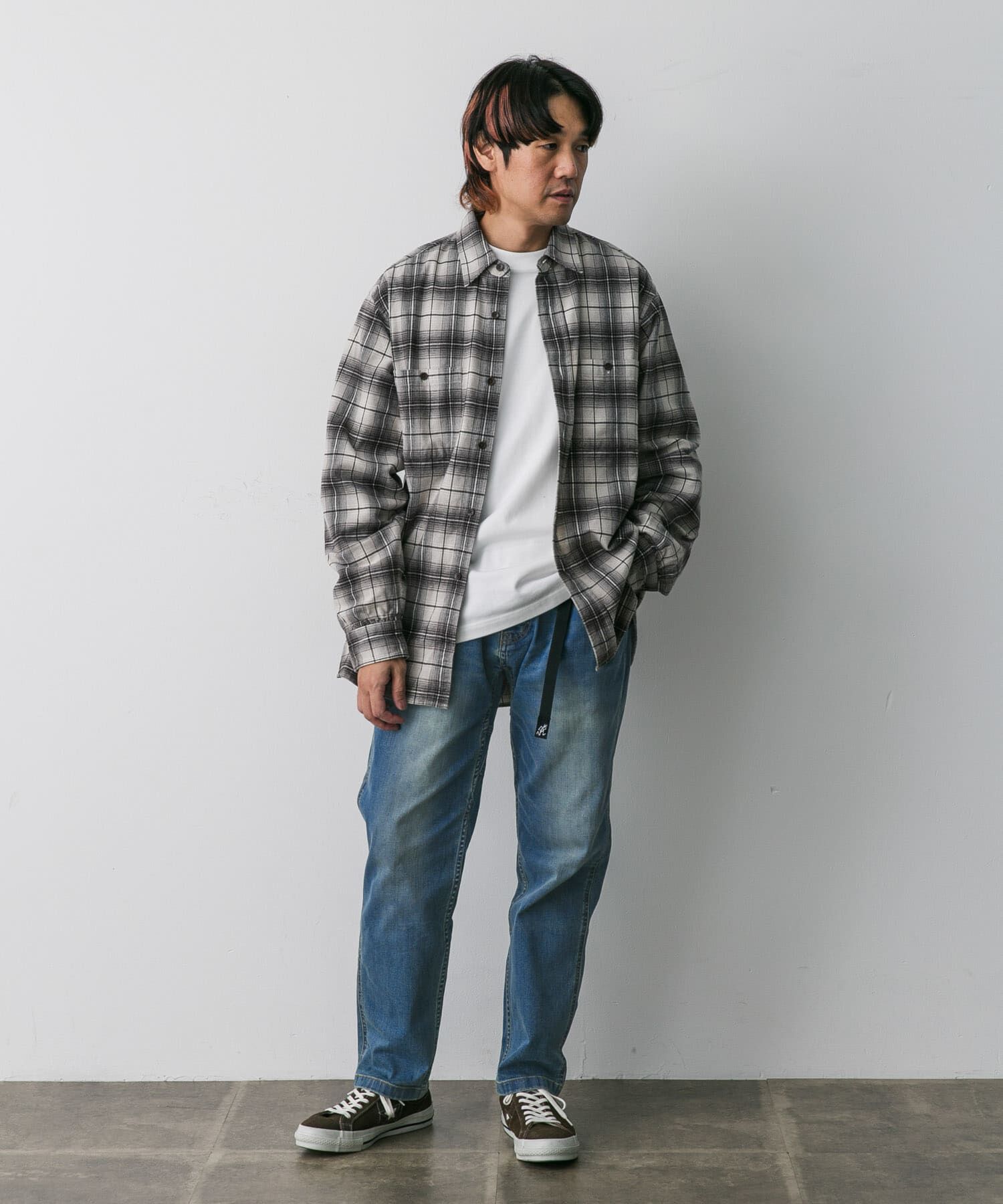 URBAN RESEARCH DOORS「『別注』Gramicci for DOORS　Mountain Tuck Pants」|デニム|