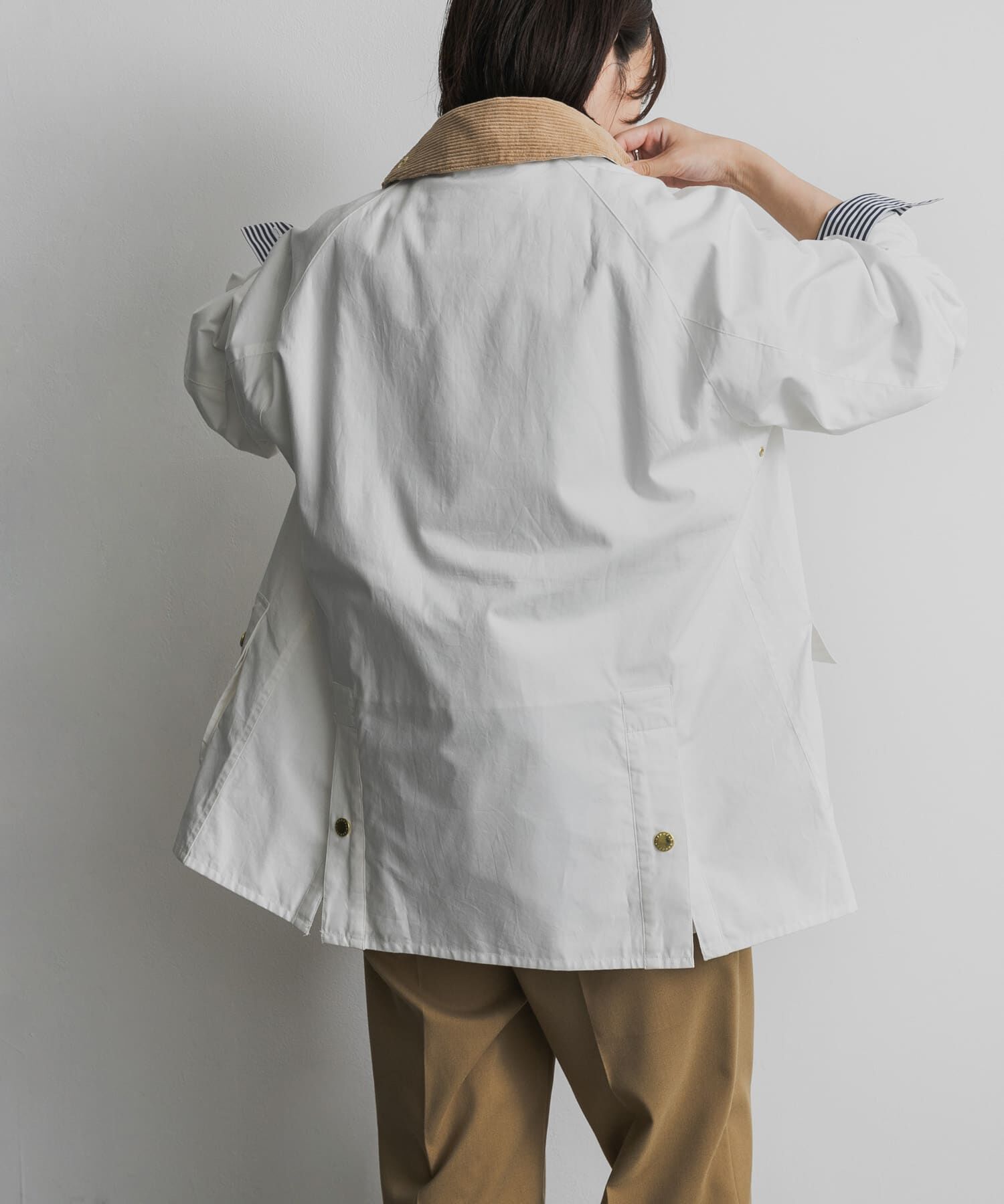 URBAN RESEARCH DOORS「『別注』Barbour　BEDALE」|ノーカラーコート|