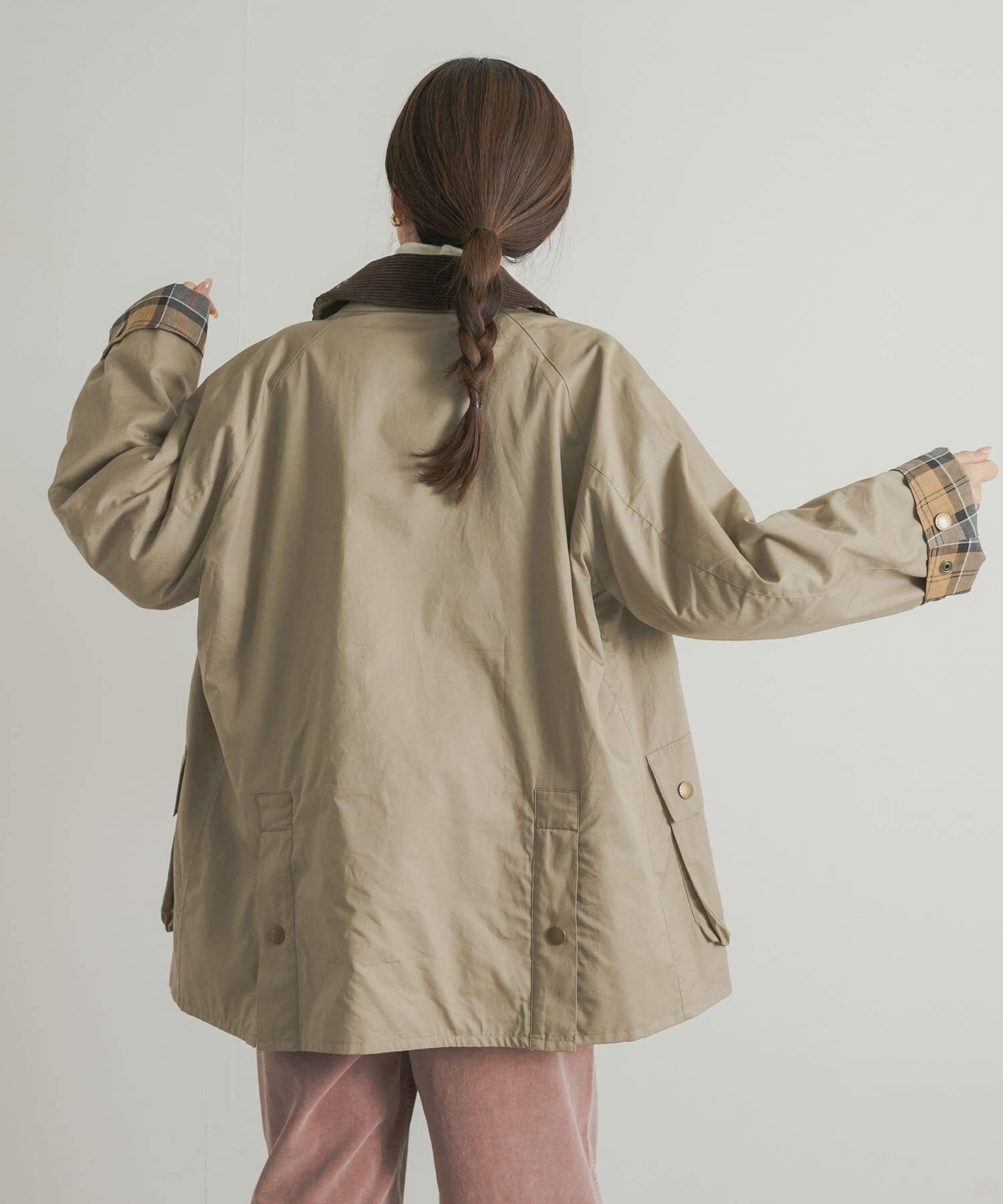 URBAN RESEARCH DOORS「『別注』Barbour　BEDALE」|ノーカラーコート|