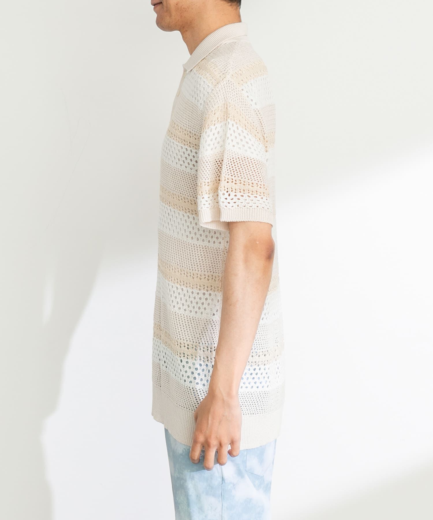 Sonny Label 「NEW ERA GOLF　SHORT-SLEEVE MESH POLO」|ポロシャツ|