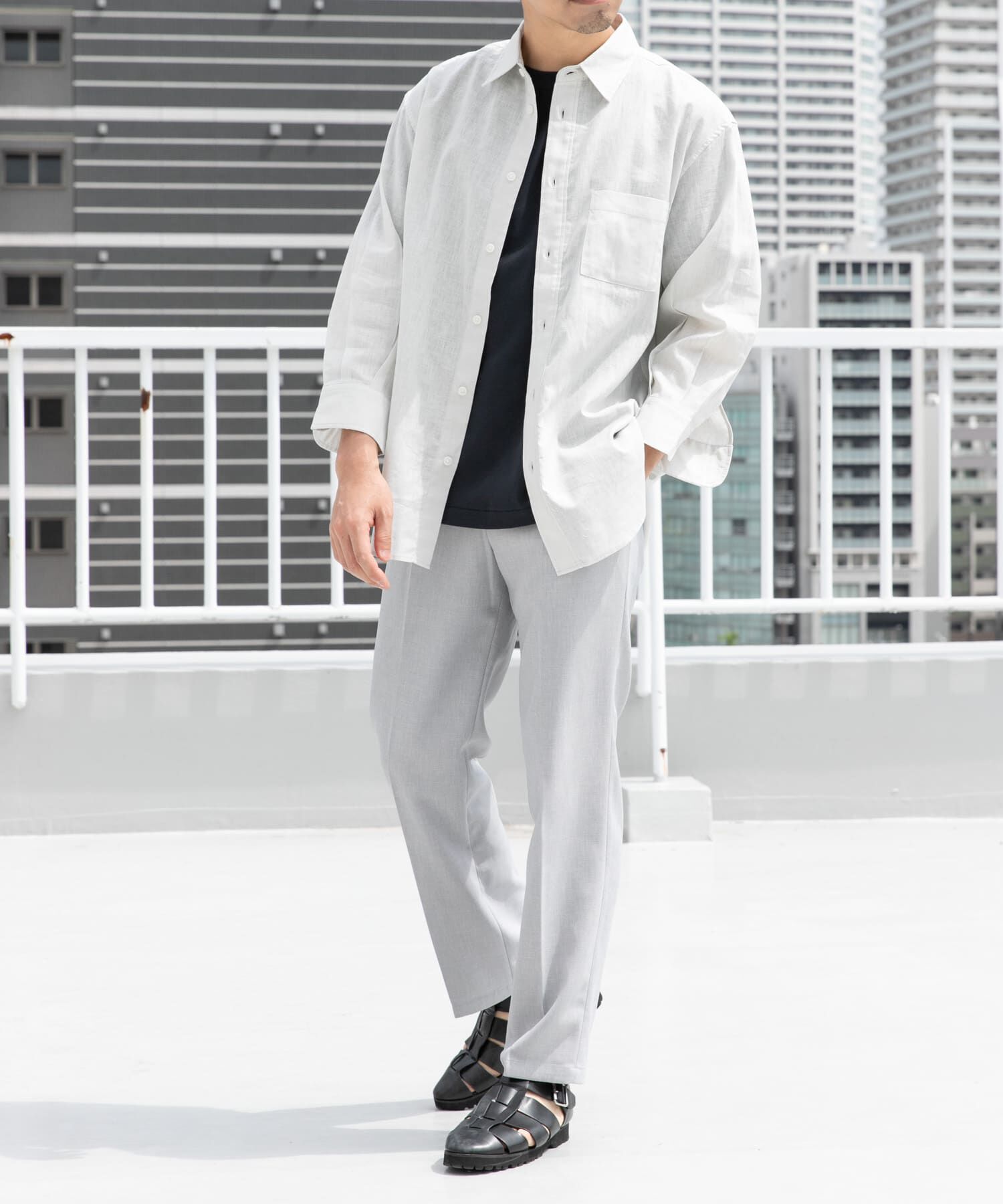 URBAN RESEARCH ROSSO「『WEB限定』『セットアップ対応』パナマ風ストレートパンツ」|その他|