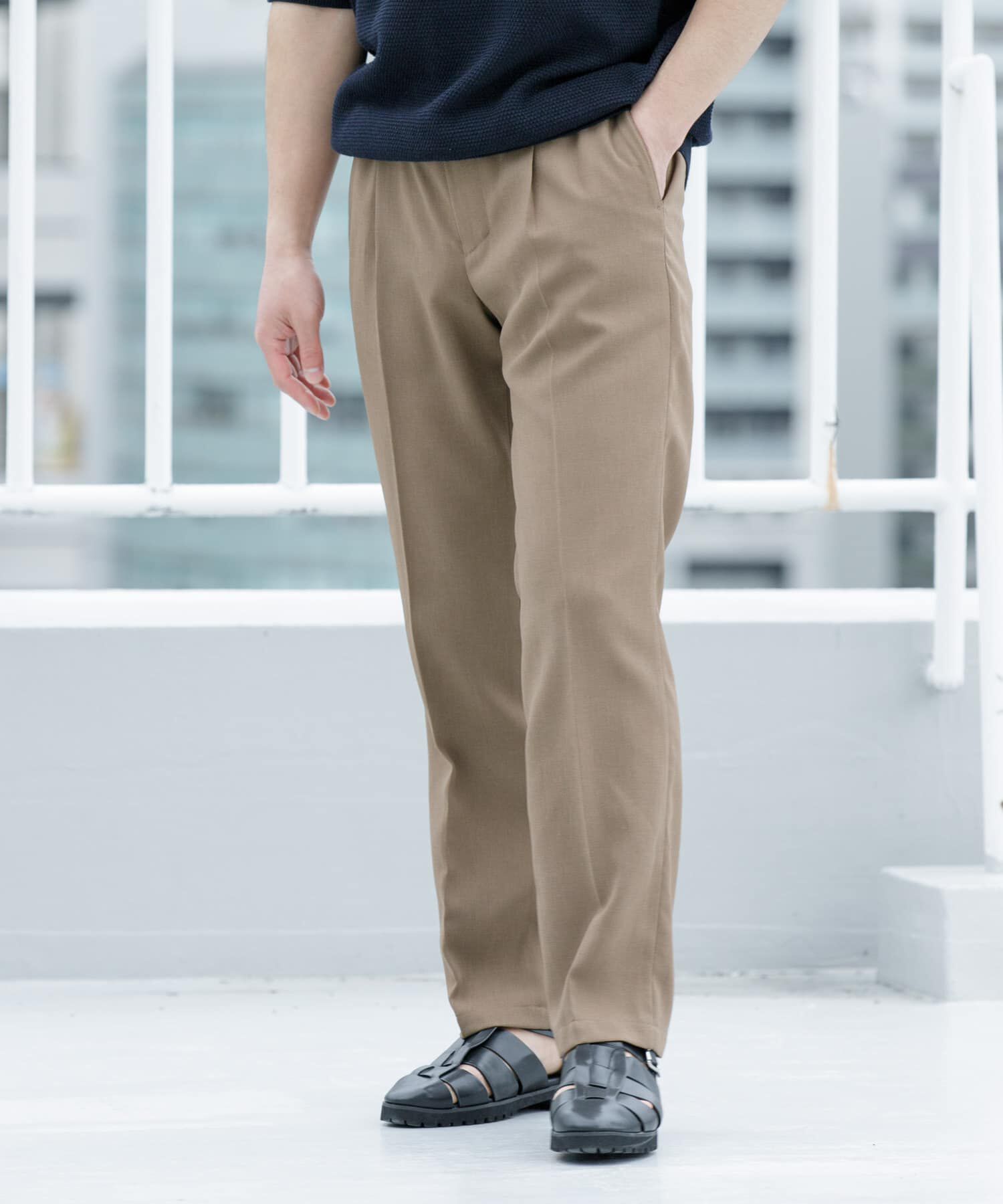 URBAN RESEARCH ROSSO「『WEB限定』『セットアップ対応』パナマ風ストレートパンツ」|その他|
