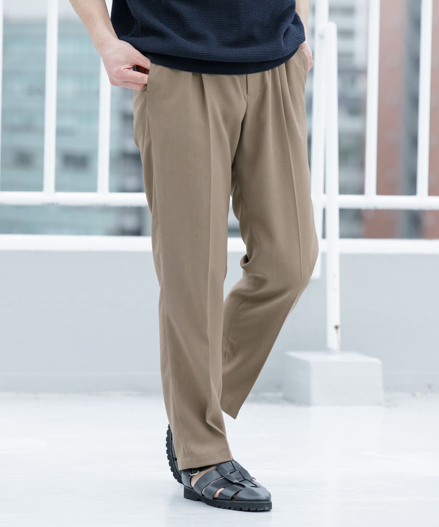 URBAN RESEARCH ROSSO「『WEB限定』『セットアップ対応』パナマ風ストレートパンツ」|その他|