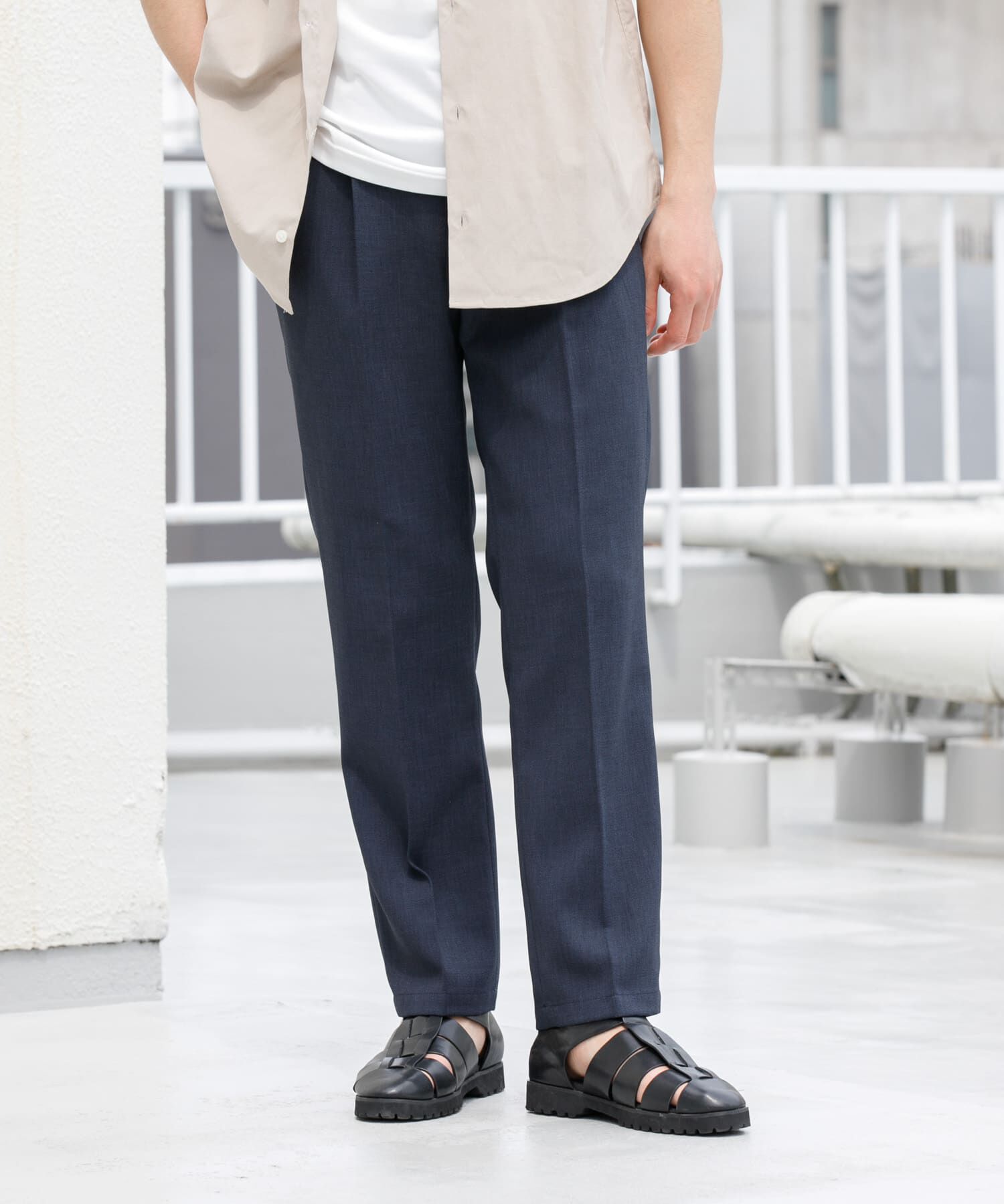 URBAN RESEARCH ROSSO「『WEB限定』『セットアップ対応』パナマ風ストレートパンツ」|その他|