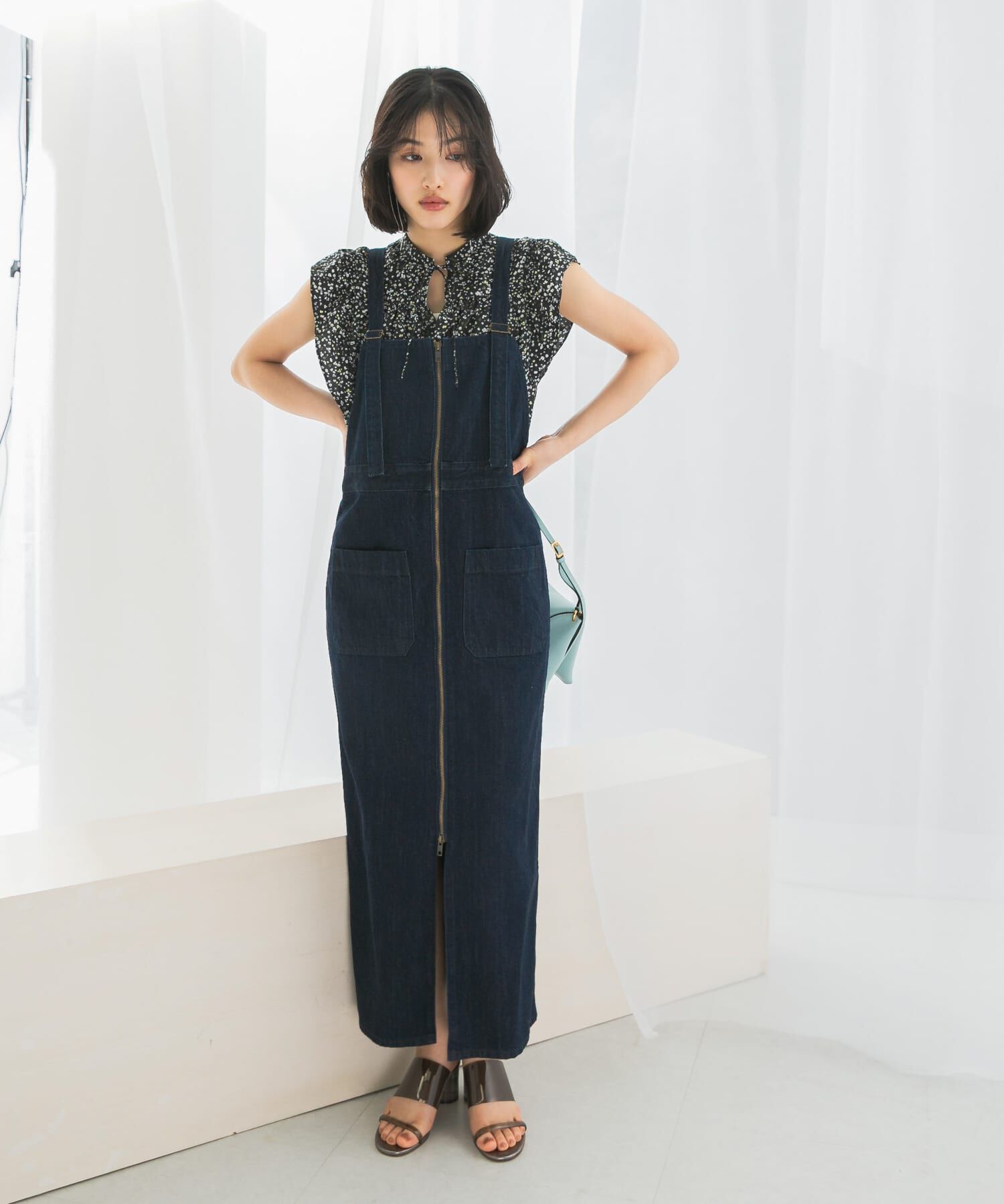 URBAN RESEARCH ROSSO「『別注』Lee&times;ROSSO　ILINE SALOPETTE SKIRT」|ワンピース|