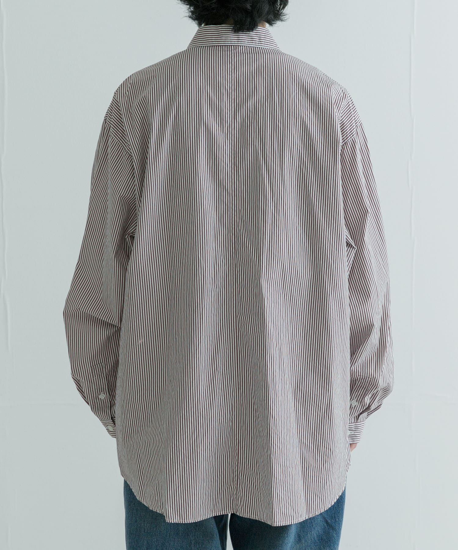URBAN RESEARCH「ATON　GIZA STRIPE WASHED SHIRTS」|シャツ・ブラウス|