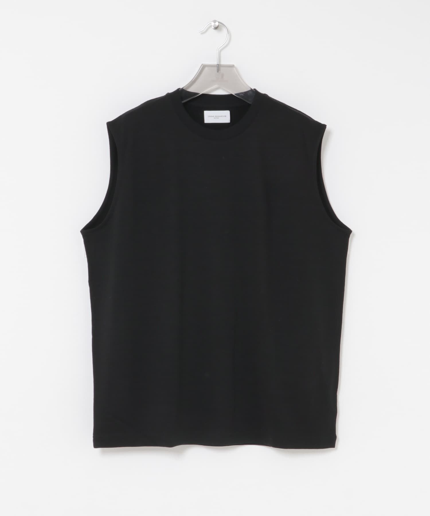 URBAN RESEARCH「new basic　WASHABLE MERINO WOOL NO-SLEEVE」|Tシャツ・カットソー|ブラック