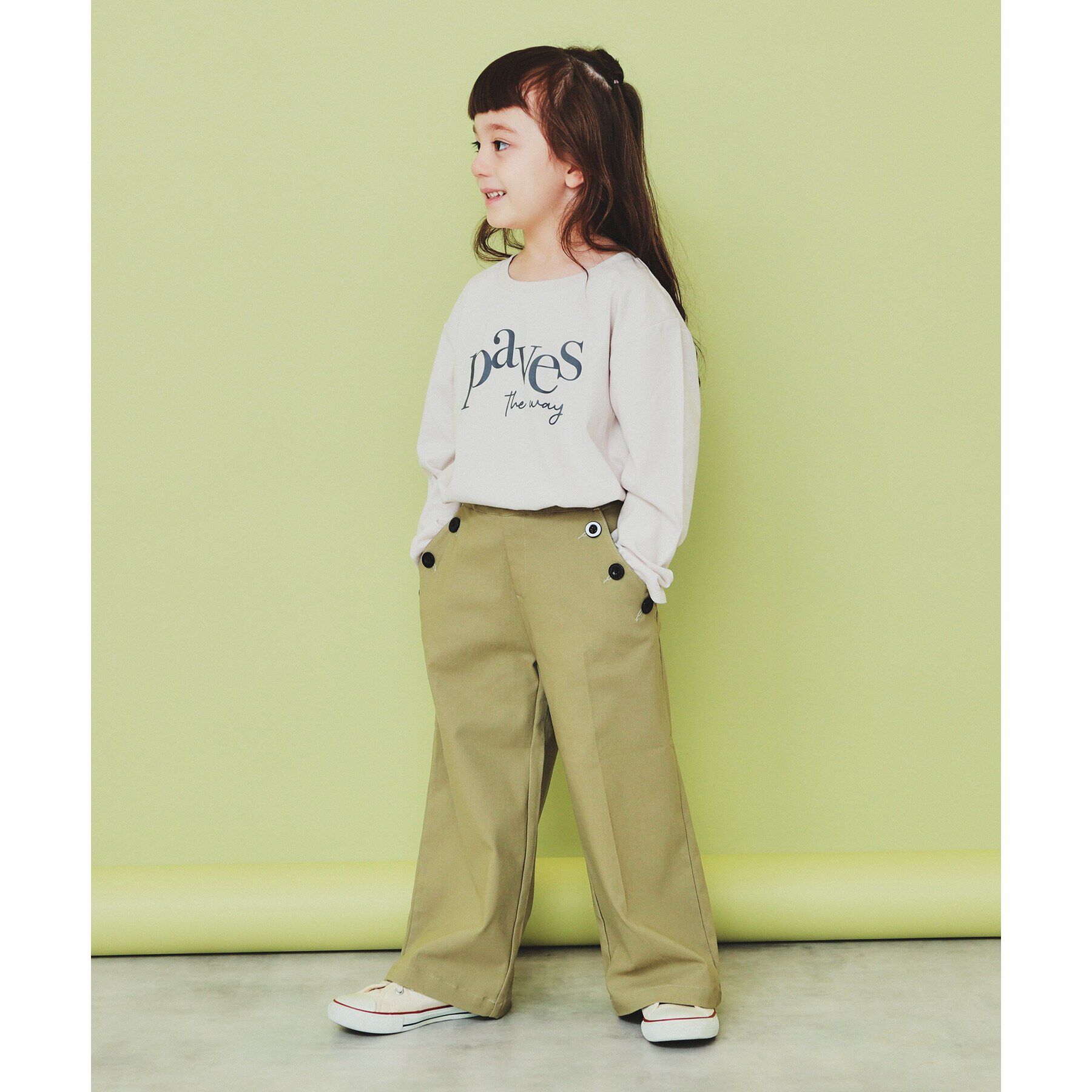 THE SHOP TK「【120-150】ロゴプリントアソート長袖Tシャツ/洗濯機OK」|Tシャツ・カットソー|
