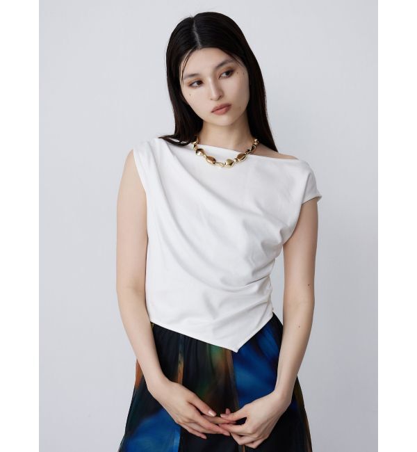 MURUA「ドレープワンショルトップス」|Tシャツ・カットソー|