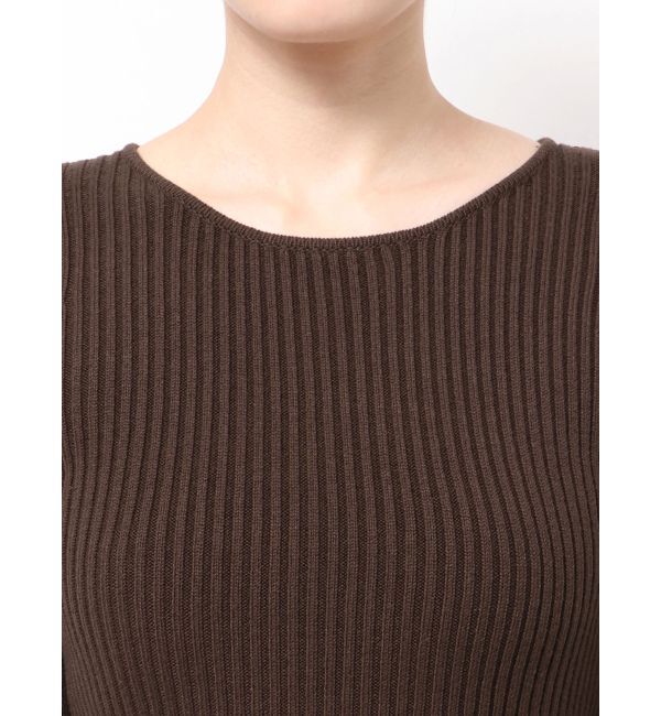 GYDA「LONG SLEEVE SIDE OPEN ニットワンピース」|ワンピース|
