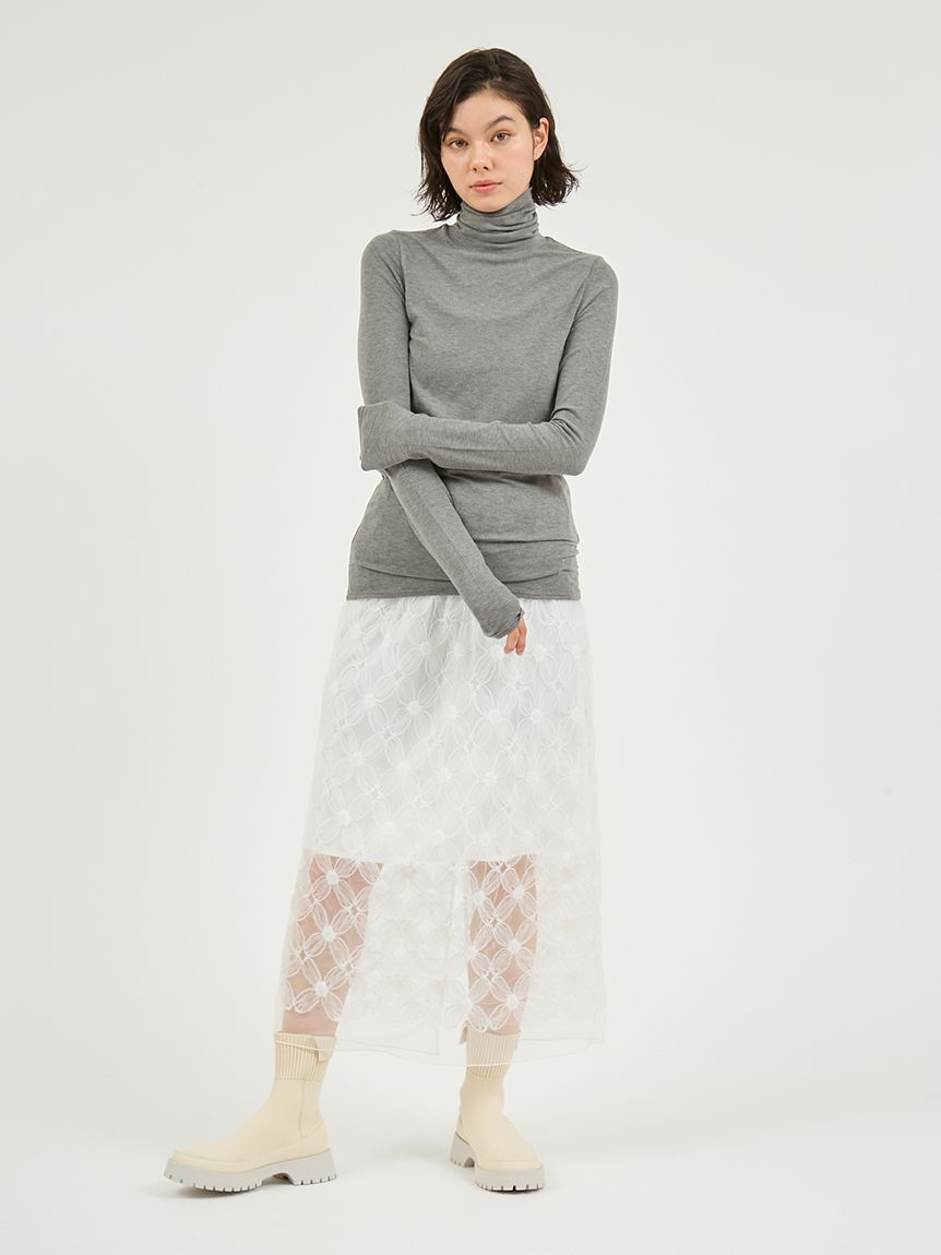 emmi atelier「ハイネックカットソー」|Tシャツ・カットソー|