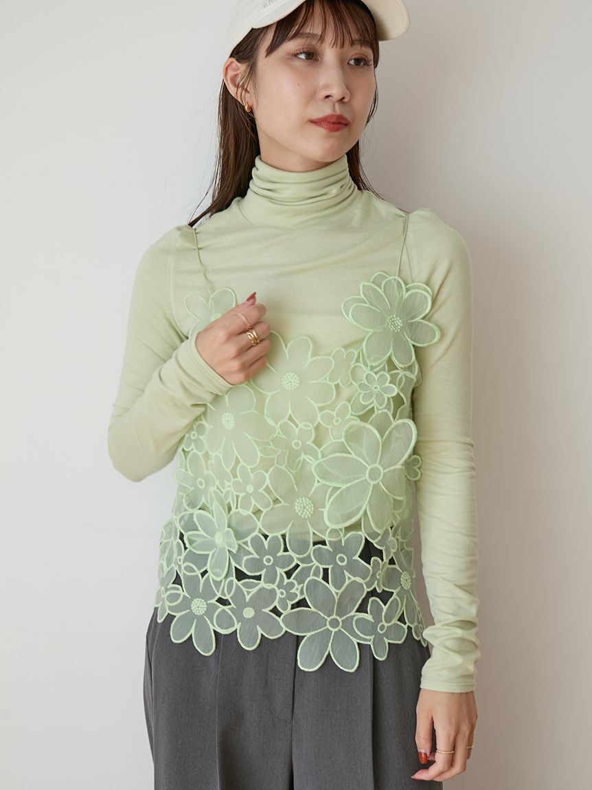 emmi atelier「ハイネックカットソー」|Tシャツ・カットソー|