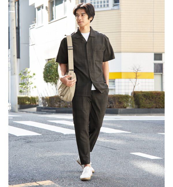 ikka「【セットアップ対応】Reflax(R)冷感UVイージーアンクルパンツ」|その他|