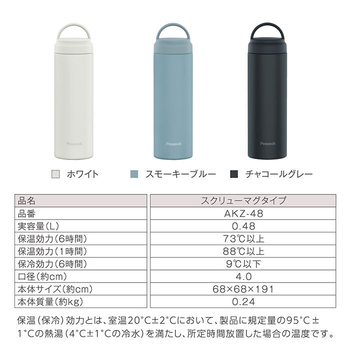 BACKYARD FAMILY「水筒 保冷 保温 通販 スクリュー マグボトル 480ml 0.48L 直飲み ステンレスボトル」|食器・キッチングッズ|