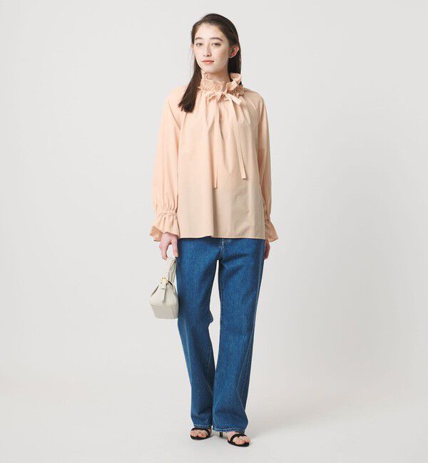 UNITED ARROWS「レースフリルカラー 2WAY ブラウス ‐はっ水‐」|シャツ・ブラウス|