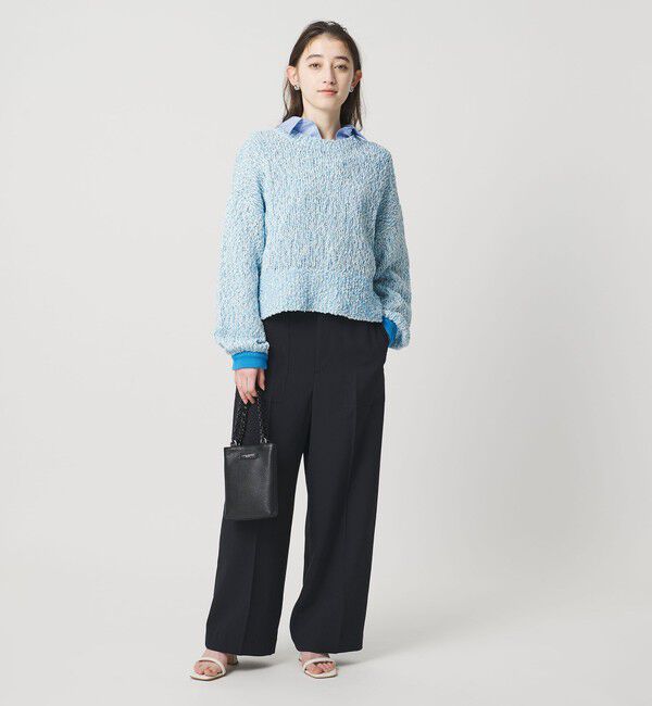 UNITED ARROWS「カラーミックス クルーネックニット」|ニット・セーター|