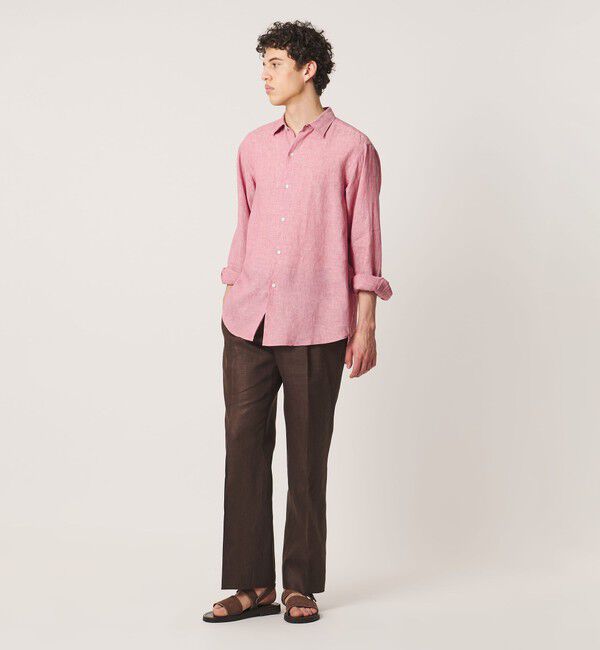 UNITED ARROWS「＜SOVEREIGN＞リネン ソリッド シャツ」|シャツ・ブラウス|
