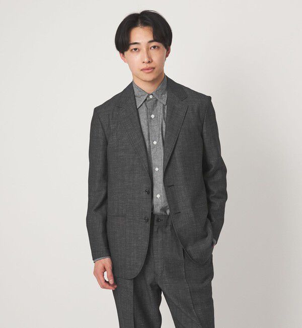 UNITED ARROWS green label relaxing「TW リネン デニムライク 2B 01 セットアップジャケット」|テーラードジャケット|