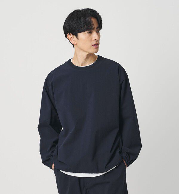BEAUTY&YOUTH UNITED ARROWS「360&deg;MASTER アジャスト クルーネック カットソー セットアップ対応 撥水 ストレッチ ウォッシャブル」|Tシャツ・カットソー|NAVY