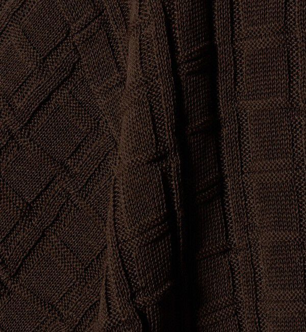 BEAUTY&YOUTH UNITED ARROWS「ジャガード フルジップ ショートスリーブ ポロニット ウォッシャブル」|カーディガン|