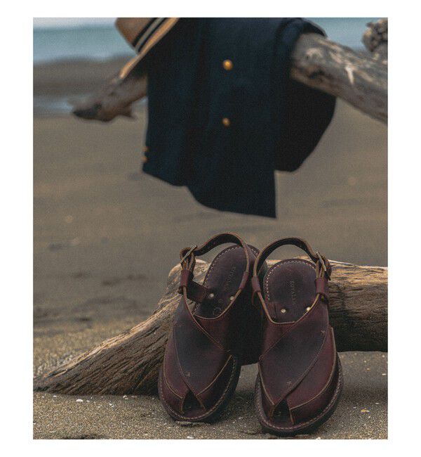 BEAMS PLUS「KOVALAM / 別注 X-STRAP SANDAL CHROMEXCEL」|サンダル|