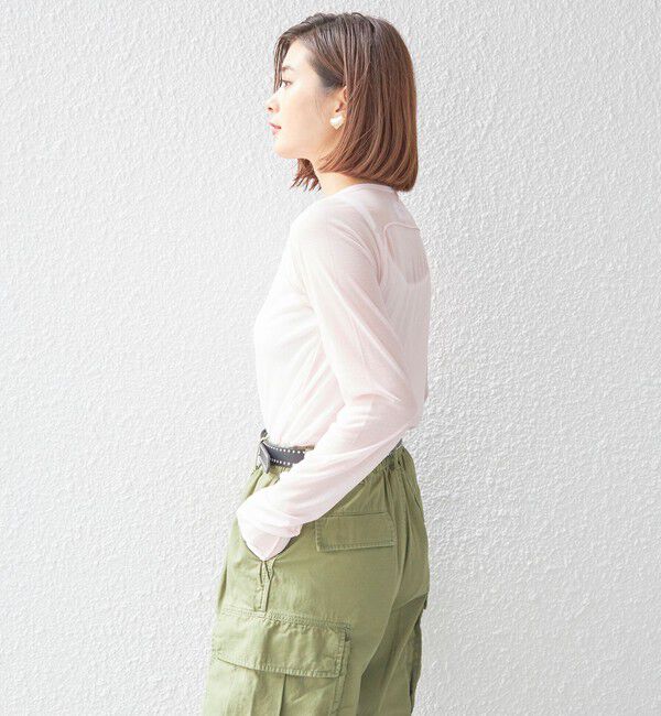 SHIPS for women「【SHIPS別注】JANE SMITH:インサイドアウト シアー プルオーバー ◇」|Tシャツ・カットソー|