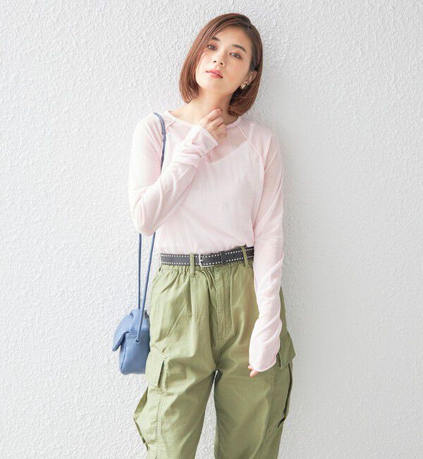 SHIPS for women「【SHIPS別注】JANE SMITH:インサイドアウト シアー プルオーバー ◇」|Tシャツ・カットソー|