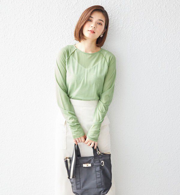 SHIPS for women「【SHIPS別注】JANE SMITH:インサイドアウト シアー プルオーバー ◇」|Tシャツ・カットソー|