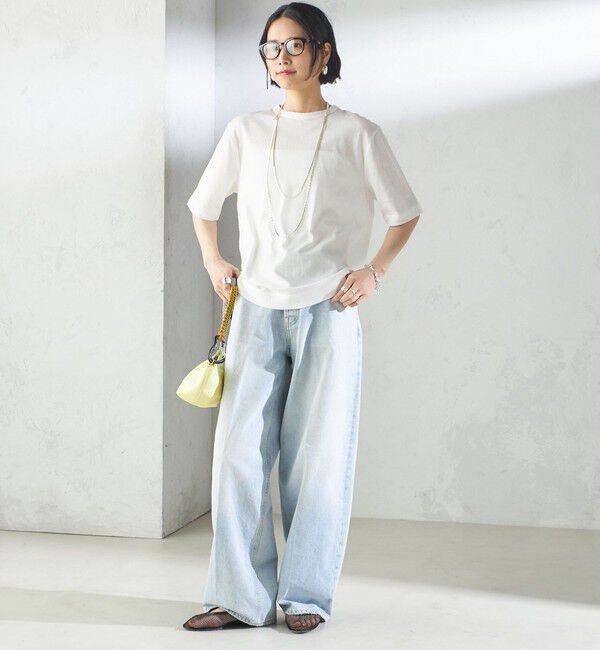 SHIPS for women「【SHIPS別注】V:room:コットン クレープ」|Tシャツ・カットソー|