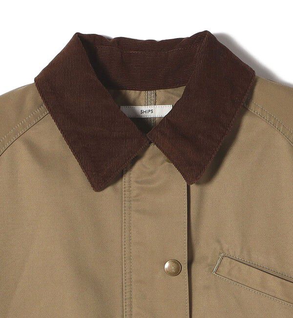 SHIPS for women「〈洗濯機可能〉テント シルエット ワーク ジャケット」|その他|